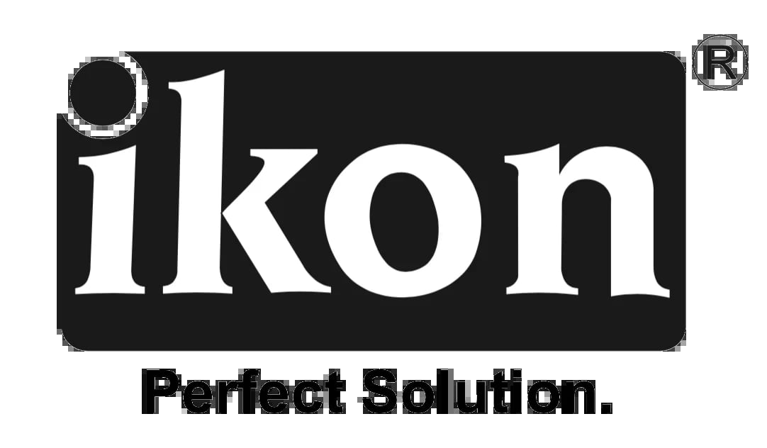 Ikon Perfect Solution logo featuring white text on black background