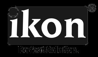 Ikon Perfect Solution logo in white text on dark background